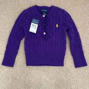 Ralph Lauren Little Girl’s Purple Sweater
